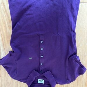 Lacoste Women's Deep Purple Button Down Shirt